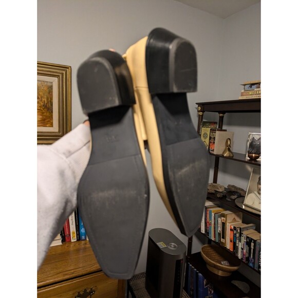 Zara Boot Womens Size 40/9.5 US Cream Square Toe Heel Western - Picture 2 of 7